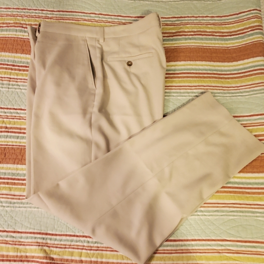 Men's Claiborne Dress Pants Cream 36x32